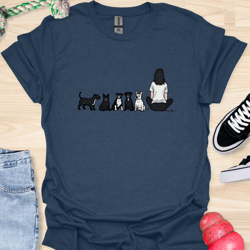 Just a girl who loves bulldogs - V2 - 3D Text T-Shirt